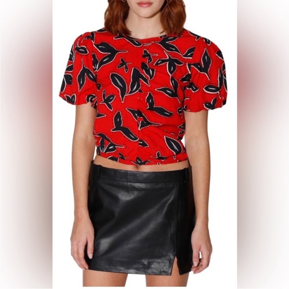 Walter Baker Fiona Ruched Top Size Small